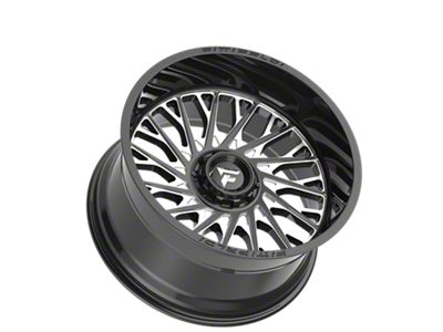Fittipaldi Offroad FA08 Gloss Black Milled 6-Lug Wheel; 20x12; -44mm Offset (14-18 Sierra 1500)