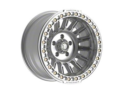 Fittipaldi Offroad FB152 Machined Silver 6-Lug Wheel; 17x9; -38mm Offset (14-18 Silverado 1500)