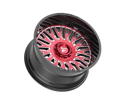 Fittipaldi Offroad FA07 Gloss Black Machined with Red Tint 6-Lug Wheel; 26x12; -44mm Offset (15-20 F-150)