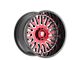 Fittipaldi Offroad FA07 Gloss Black Machined with Red Tint 6-Lug Wheel; 26x12; -44mm Offset (15-20 F-150)