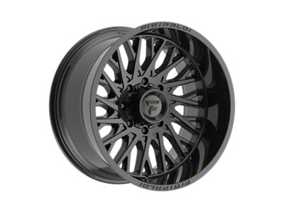 Fittipaldi Offroad FA08 Gloss Black 8-Lug Wheel; 22x12; -44mm Offset (15-19 Silverado 3500 HD SRW)