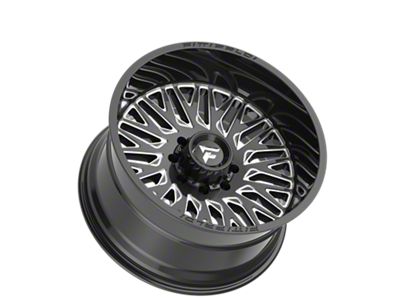 Fittipaldi Offroad FA07 Gloss Black Milled 8-Lug Wheel; 20x12; -44mm Offset (23-24 F-350 Super Duty SRW)
