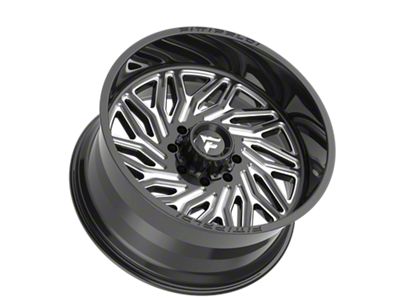 Fittipaldi Offroad FA13 Gloss Black Milled 6-Lug Wheel; 24x12; -44mm Offset (24-25 Ranger)