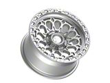 Fittipaldi Offroad FT101 Gloss Silver Machined 6-Lug Wheel; 17x9; -12mm Offset (24-26 Ranger)