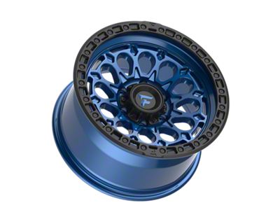 Fittipaldi Offroad FT101 Satin Blue with Black Ring 6-Lug Wheel; 17x9; -12mm Offset (2024 Ranger)