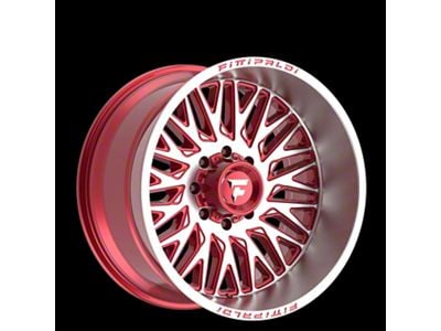 Fittipaldi Offroad FA07 Gloss Red with Machined Face and Lip 8-Lug Wheel; 26x12; -44mm Offset (99-07 F-250 Super Duty)