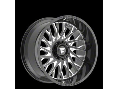 Fittipaldi Offroad FA08 Gloss Black Milled 8-Lug Wheel; 22x10; -19mm Offset (99-07 F-250 Super Duty)