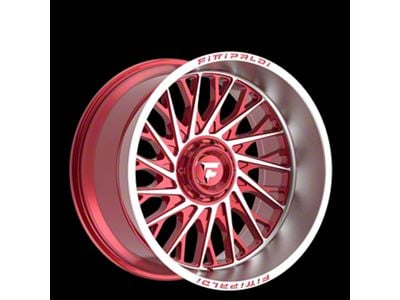 Fittipaldi Offroad FA08 Gloss Red Machined 8-Lug Wheel; 22x12; -44mm Offset (99-07 F-250 Super Duty)