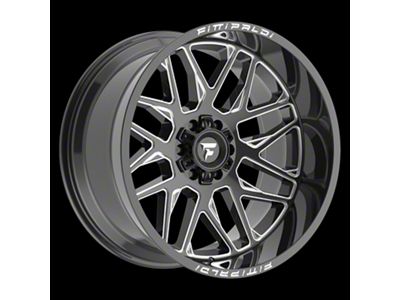 Fittipaldi Offroad FA19 Gloss Black Milled 8-Lug Wheel; 22x12; -44mm Offset (99-07 F-250 Super Duty)