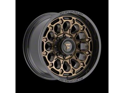 Fittipaldi Offroad FA22 Gloss Bronze with Gloss Black Lip 8-Lug Wheel; 20x10; -19mm Offset (99-07 F-250 Super Duty)