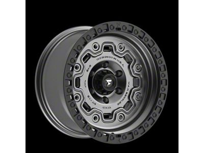 Fittipaldi Offroad FT100 Satin Anthracite with Satin Black Lip 8-Lug Wheel; 20x9; 18mm Offset (99-07 F-250 Super Duty)