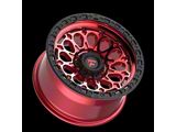 Fittipaldi Offroad FT101 Gloss Red with Machined Face, Red Tint and Satin Black Lip 8-Lug Wheel; 20x9; 18mm Offset (99-07 F-250 Super Duty)