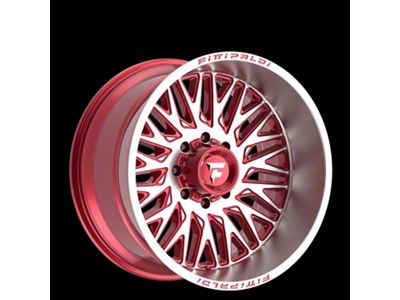 Fittipaldi Offroad FA07 Gloss Red with Machined Face and Lip 8-Lug Wheel; 26x12; -44mm Offset (99-07 F-350 Super Duty SRW)