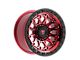 Fittipaldi Offroad FT101 Machined with Red Tint 6-Lug Wheel; 17x9; -12mm Offset (99-06 Silverado 1500)