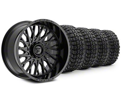 22x12 Fittipaldi Offroad FA08 & 33in Gladiator Mud-Terrain X-Comp M/T Tire Package (15-20 F-150)