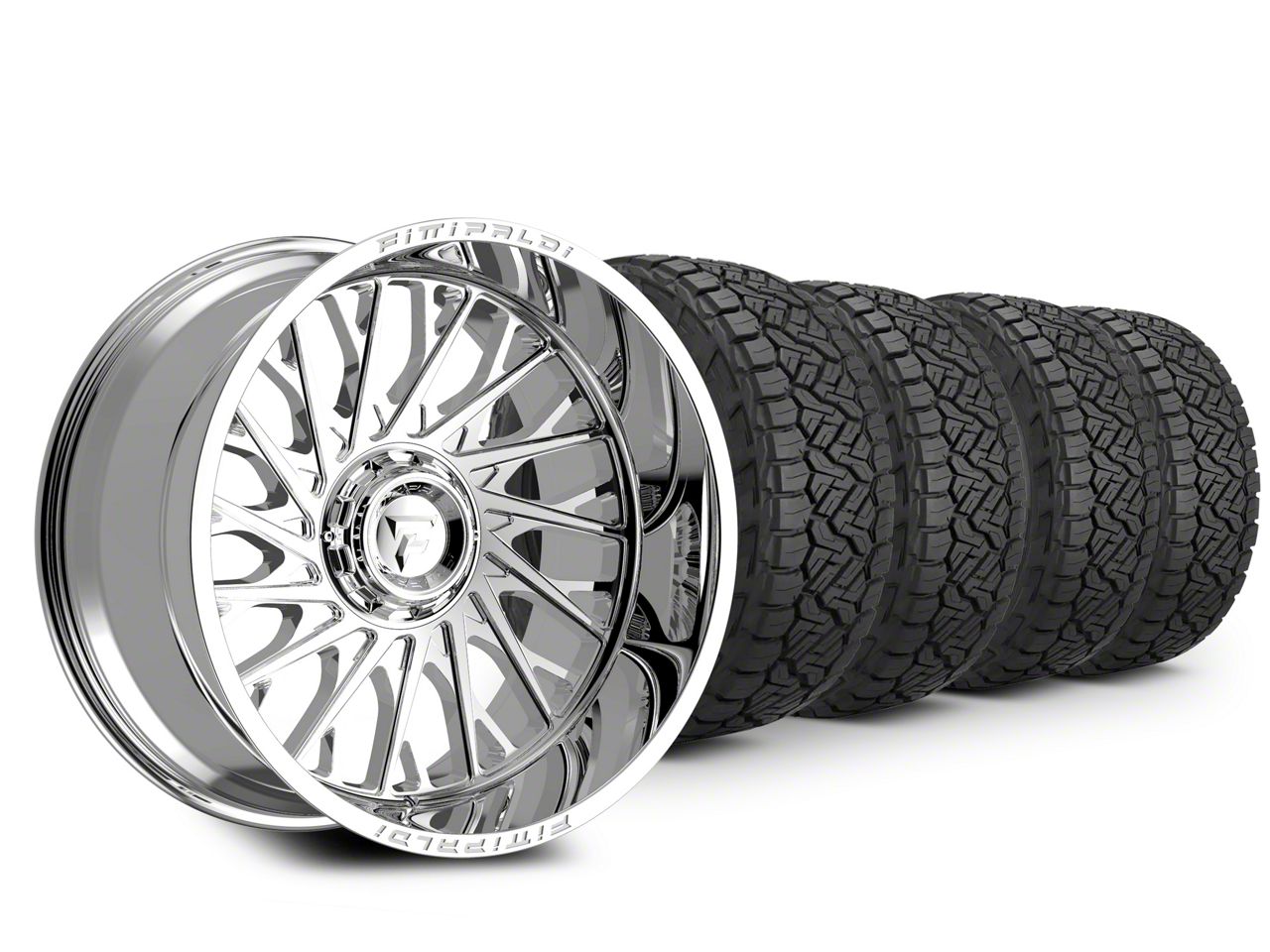 22×12 Fittipaldi Offroad FA08 & 37in NITTO All-Terrain Recon Grappler Tire Package (15-20 F-150)