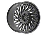 Fittipaldi Offroad FA15 Gloss Black 6-Lug Wheel; 24x10; 0mm Offset (21-26 F-150)