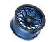 Fittipaldi Offroad FT101 Satin Blue with Black Ring 6-Lug Wheel; 17x9; -12mm Offset (21-24 F-150)