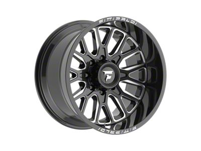 Fittipaldi Offroad FA18 Gloss Black Milled 8-Lug Wheel; 20x12; -44mm Offset (23-25 F-250 Super Duty)