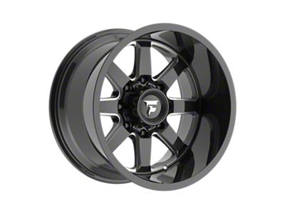 Fittipaldi Offroad FA16 Gloss Black Milled 8-Lug Wheel; 20x12; -51mm Offset (23-25 F-350 Super Duty SRW)