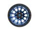 Fittipaldi Offroad FT101 Satin Blue with Black Ring 6-Lug Wheel; 17x9; -12mm Offset (19-23 Ranger)