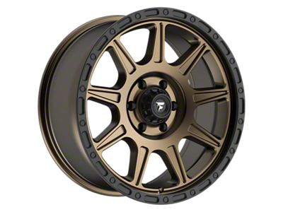 Fittipaldi Offroad FT104 Satin Bronze with Satin Black Lip 6-Lug Wheel; 20x9; 18mm Offset (24-25 Ranger)