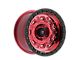 Fittipaldi Offroad FT100 Machined with Red Tint 6-Lug Wheel; 17x9; -12mm Offset (14-18 Sierra 1500)