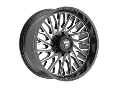 Fittipaldi Offroad FA08 Gloss Black Milled 8-Lug Wheel; 22x10; -19mm Offset (20-25 Sierra 2500 HD)