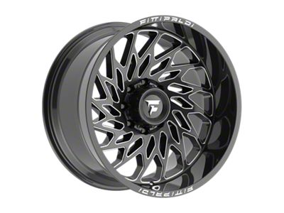 Fittipaldi Offroad FA20 Gloss Black Milled 8-Lug Wheel; 22x12; -44mm Offset (20-25 Sierra 2500 HD)