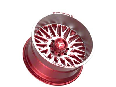 Fittipaldi Offroad FA07 Gloss Red Machined 6-Lug Wheel; 22x12; -44mm Offset (19-24 Silverado 1500)