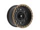Fittipaldi Offroad FT100 Satin Black with Bronze Ring 6-Lug Wheel; 17x9; -12mm Offset (14-18 Silverado 1500)