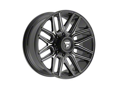 Fittipaldi Offroad FA14 Gloss Black Milled 8-Lug Wheel; 20x9; 18mm Offset (20-25 Silverado 3500 HD SRW)