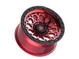 Fittipaldi Offroad FT101 Machined with Red Tint 6-Lug Wheel; 17x9; -12mm Offset (15-20 Tahoe)
