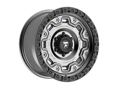 Fittipaldi Offroad FT100 Satin Anthracite with Satin Black Lip 6-Lug Wheel; 18x9; 18mm Offset (19-25 RAM 1500)