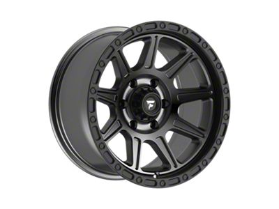 Fittipaldi Offroad FT104 Satin Anthracite with Satin Black Lip 6-Lug Wheel; 17x9; -12mm Offset (24-25 Ranger)