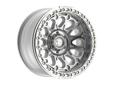 Fittipaldi Offroad FB153 Gloss Silver Machined with Machined Ring 6-Lug Wheel; 20x10; -38mm Offset (19-25 Sierra 1500)