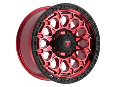 Fittipaldi Offroad FT101 Gloss Red with Machined Face, Red Tint and Satin Black Lip 8-Lug Wheel; 20x9; 18mm Offset (20-25 Sierra 3500 HD SRW)