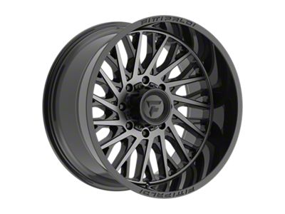 Fittipaldi Offroad FA08 Gloss Black Machined Face with Dark Tint 8-Lug Wheel; 22x12; -44mm Offset (20-25 Silverado 3500 HD SRW)