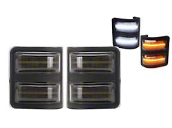 Flashtech Dynamic Switchback LED Side Marker Mirror Lights; Smoked (08-16 F-250 Super Duty)