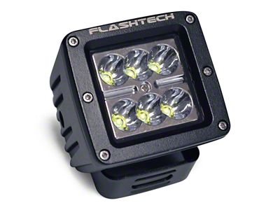Flashtech 6-LED Cube Fog Light; Black Housing (Universal; Some Adaptation May Be Required)