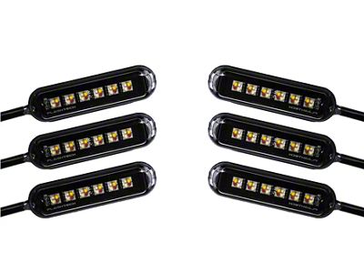 Flashtech Magnetic Mini RGBW Rock Light Kit with IR App Control; 6-Piece (Universal; Some Adaptation May Be Required)