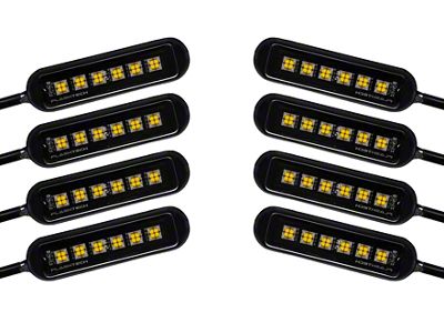 Flashtech Magnetic Mini6 White Rock Light Kit; 8-Piece (Universal; Some Adaptation May Be Required)