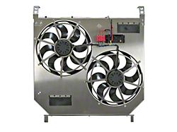 Flex-a-lite 15-Inch Direct-Fit Dual Electric Fan System; 6,800 CFM (03-07 6.0L Powerstroke F-250 Super Duty)