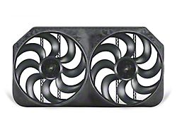 Flex-a-lite 15-Inch Direct-Fit Dual Electric Fan System; 6,000 CFM (01-05 6.6L Duramax Silverado 2500 HD)