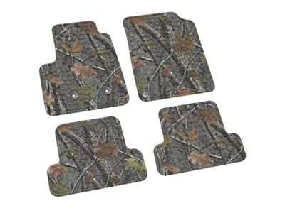 FLEXTREAD Factory Floorpan Fit Tire Tread/Scorched Earth Scene Front and Rear Floor Mats; Rugged Woods (15-22 Canyon Crew Cab)