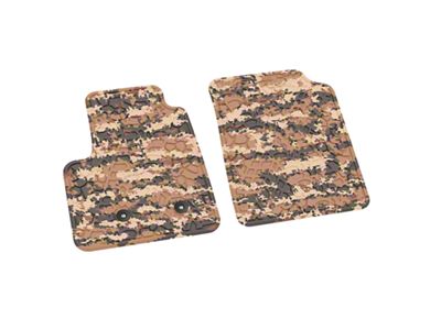 FLEXTREAD Factory Floorpan Fit Tire Tread/Scorched Earth Scene Front Floor Mats; Cyberflage Camouflage (15-22 Canyon)