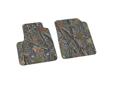 FLEXTREAD Factory Floorpan Fit Tire Tread/Scorched Earth Scene Front Floor Mats; Rugged Woods (15-22 Colorado)