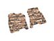 FLEXTREAD Factory Floorpan Fit Tire Tread/Scorched Earth Scene Front Floor Mats; Cyberflage Camouflage (19-24 RAM 1500)