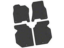 FLEXTREAD Factory Floorpan Fit Tire Tread/Scorched Earth Scene Front and Rear Floor Mats with RAM Text; Black (19-24 RAM 1500 Crew Cab)