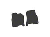 Factory Floorpan Fit Tire Tread/Scorched Earth Scene Front Floor Mats with RAM Text - Black RAM Text Insert; Black (19-24 RAM 2500)